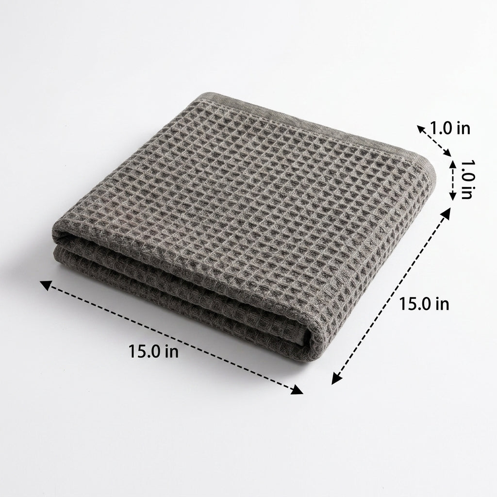 320 GSM Car Drying Towel Microfibre Cloth, Super Absorbent Cloth for Glass and Kitchen, Lint and Dust Resistant, 38 X 38 CM