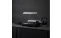 Clear Vinyl Player Dust Cover Transparent Turntable Lid with Hinges Rigid Turntable Dust Cover Hinges Long-Lasting for Vinyl Collectors