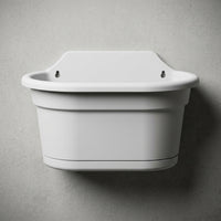 Plant Pots and Hanging Basket for Indoor Greenery, Nordic Minimalist Wall Planter with Metal S Hook, Balcony Planters with Drainage Tray