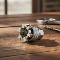 Adjustable Socket Adapter Knurled Socket Adapter with Hex Shank Versatile Tool for Hobbyists, Home Maintenance