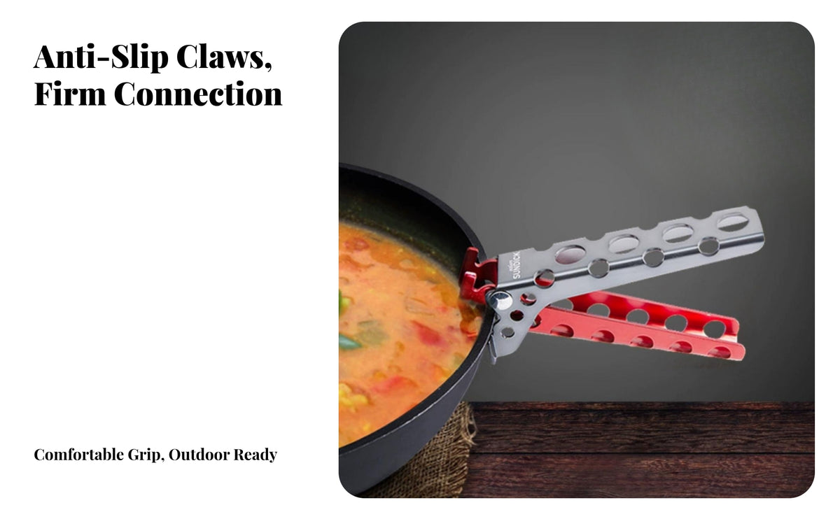 Outdoor Camping Pot Clip Aluminum Alloy Anti-scald Non-slip Pan Clip