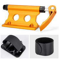 Metal Bike Fork Mount Bracket Circular Cutout Quick-Release Fork Mount for Travel