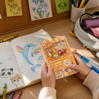 Creative Gashapon Challenge Notebook Portable Pocket Journal for Students and Kids