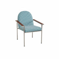 Upholstered Dining Chair Comfortable Upholstered Armchair Supportive Dining Chair for Bedroom