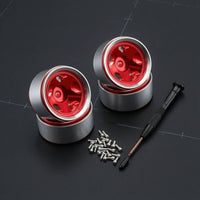 Aluminum Alloy Wheel Model Authentic Realism Screw Nuts Silvery for RC Collectors