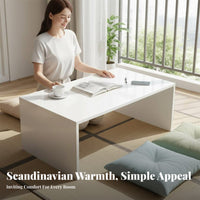 Space-Saving Bay Window Table Simple Design Floor Desk Multi-Functional Household Furniture Wide Tabletop for Apartment Dwellers, Homeowners, Students, Balcony, Small Areas, Bedroom, Living Room
