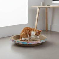 Multi-Functional Bowl Cat Scratcher Ergonomic Design Bowl Shaped Cat Scratcher Recyclable Material