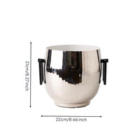 Ice Bucket Decorative Beverage Tub Compact for Bar Carts