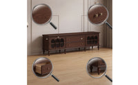 TV Cabinet Oak TV Stand Solid Wood Media Console for Living Room