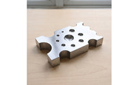 Steel Dapping Block with Recesses Polished Jewelry Forming Anvils Smooth Forming Block with Multiple Faces for Hobbyists, Metal Crafting, Workshops