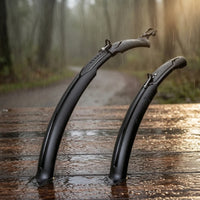 Full Coverage Front and Rear Mudguard Set Curved Mountain Bike Mudguard Long-Lasting Extended Cycle Mudguards Stable for Cyclists, Commuters, Daily Commuting