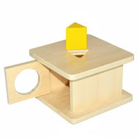 Hand-Eye Coordination Object Permanence Box Fine Movement Skills Wooden Ball Drop Toy Focus Training Toddler Coin Box Toy Polished and Burr-Clear for Toddlers, Infants, Home, Preschool, Daycare