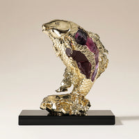 Aquatic Animal Sculpture Crystal Aquatic Animal Figurine Elegant for Living Room