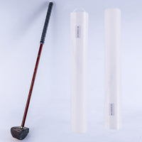 Translucent White Anti-Slip Golf Grip Sleeve Plastic-Like Golf Club Grip Sleeve Hanging Loop Athletic Accessory Cylindrical