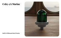 Masthead Communication Lamp Glass Lens Waterproof Masthead Light Aluminum Housing Marine Navigation Light for Sailors, Mariners, Night Sailing, Yachts