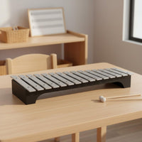 15 Note Glockenspiel Crisp Music Learners Musical Instrument Includes Carrying Case Aluminum Bar Xylophone for Classroom
