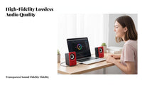 2 Pieces Universal Serial Bus-Powered Speaker Set Widely Compatible Desktop Speakers for Students