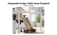 Improves Posture beneath-desk Footrest Non-Slip beneath-desk Foot footrest Adjustable Height Leg rest simple to Clean for telecommuting Workers, People telecommuting Home, Students, Study Room, Gaming Setup