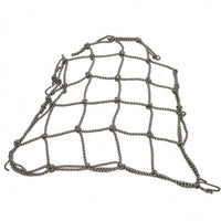 25-Hole Grid Motorcycle Cargo Net Hook Loops Motorcycle Luggage Net Mesh Elastic Cargo Straps Square for Seat Area