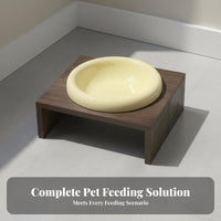 Long-Lasting Ceramic Pet Bowl Safe Material Round Food and Water Dish Easy to Clean for Cats, Kittens