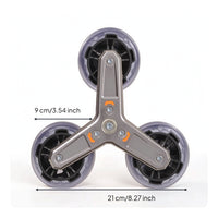 Three-Wheel Caster with PU Wheelsfor Shopping Carts