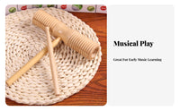 High and Low Tsingles two-tsingletsingle Wood percussion block Develops Rhythm Skills Slotted Wood percussion block with Mallet Natural Sound Percussion Instrument single-Piece Design for Classroom
