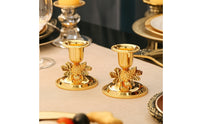 Elegant Taper Candlestick Holder Decorative Tabletop Candle Holders Polished Candlestick Holders Set Shiny for Dinner Parties