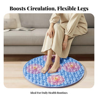 Extra Large TPE Foot Reflexology Board Thickened Design Round Acupressure Mat Non-Slip for Seniors, Elderly, Home Use, Office