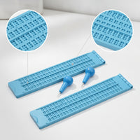 2 Pieces Lightweight Braille Writing Board with Stylus Plastic Braille Slate and Stylus Kit Sturdy for Blind, Students, Classroom, School