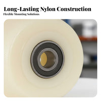Wear Resistant Small Cart Replacement Wheel Effortless Rolling Heavy Duty Caster Wheel Dustproof for DIY Enthusiasts, Carts, Trolleys