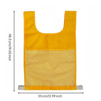 Kids Learning Vest with Pocket Develops Spelling Skills Educational Activity Vest Multi-Color Alphabet and Number Learning Bib for Teachers, Classroom
