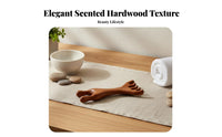 Branch-Like Shaped Acupressure Comb Unpainted & Unwaxed Wooden Massage Comb 5 Prong Head Massager Ergonomic Design for Travel