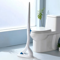 Disposable Toilet Brush Set Wall-Mounted Toilet Wand with Disposable Heads Compact for Bathroom, Rv