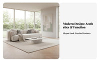 Curved Corner Sofa Italian design Curved L-Shaped Lounger Minimalist Design Living Room Furniture for Homeowners, Young Adults, Lounge Area, Apartment