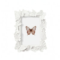 Butterfly Photo Frame Raised Relief Ornate Picture Frame for Shelf