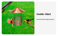 Hanging Birds Feeder Rainproof Garden Birds Feeder for Nature Lovers, Gardeners, Backyard, Yard, Patio
