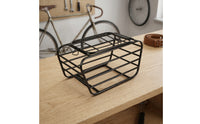Metal Cycle Rear Pet Carrier Basket Secure Rear Rack Dog Carrier Sturdy Stable for Small Dogs, Young Dogs, Cats, Outdoor Trips, Commutes