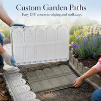 Garden Fence Concrete Mold for DIY Yard and Patio Decoration