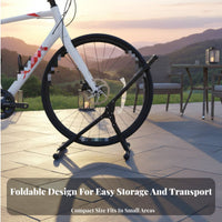 Bike Parking Rack Strong Construction Scratch Resistant Support for Garage