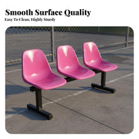 Long-Lasting Material Public Area Row Seating Sturdy Construction Hospital Infusion Chair Easy Assembly 3-Seater Waiting Bench Modular Design for Patients, Facility Managers, Business Owners, Stadiums, Airports, Bus Stations