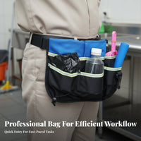 Numerous-Pocket Waist Tool Bag Multiple Pockets Numerous-Pocket Waist Bag Hands Cleaning Supplies Hip Pouch for Cleaners, Waitstaff, Workshop