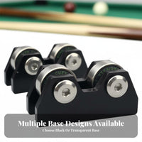 2 Pieces High Precision Snooker Cue Concentricity Tester Accurate Check Billiard Cue Straightness Checker Two-Wheel-Wheel Design