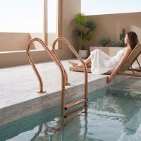 Stainless Steel Pool Ladder No Prior Embedment-Embed Pool Ladder with Non-Slip Steps Heavy Duty for Homeowners