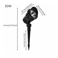 IP65 Waterproof Outdoor Tree Uplight Weather Resistant LED Ground Spike Light Adjustable Head for Backyard, Pathway, Driveway