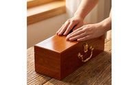 Vino Gift Box Decorative Wooden Vino Box with Latch Rigid for Celebrations