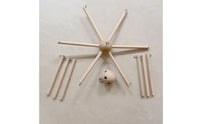 Diy Wind Chime Frame Natural Finish Wind Chime Bracket Hardware Decorative Metal Long-Lasting for Crafters, Home Decor