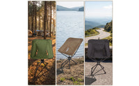 Swivel Camping Chair Foldable Folding Swivel Chair 360-Degree Rotating Furniture for Camping, Outdoor Enthusiasts, Fishing