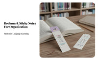 Bookmark Notepad Multi-Functional Tear-off Index Notes Portable Planner Memo Strip for Students, Teachers, Learning, Journaling, Planning