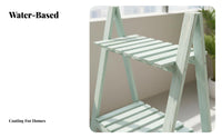 Multitier Display 2-Tier Foldable Ladder Shelf at no coststanding Foldable triangular frame display-areasaving Plant Stand Stable design for Gardeners, Decor aficionados, homeowners, Balcony, Indoor, Living Room, Outdoor