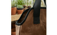 Garden Tool Bag Multiple Pockets Waxed Canvas Tool Bag Rectangular for Gardeners